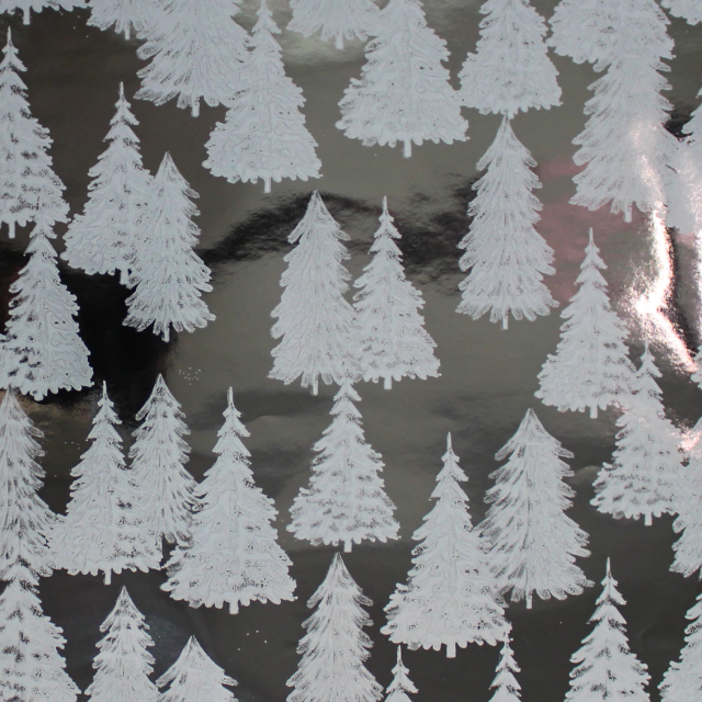 Wholesale White Forest Christmas Gift Wrapping Paper