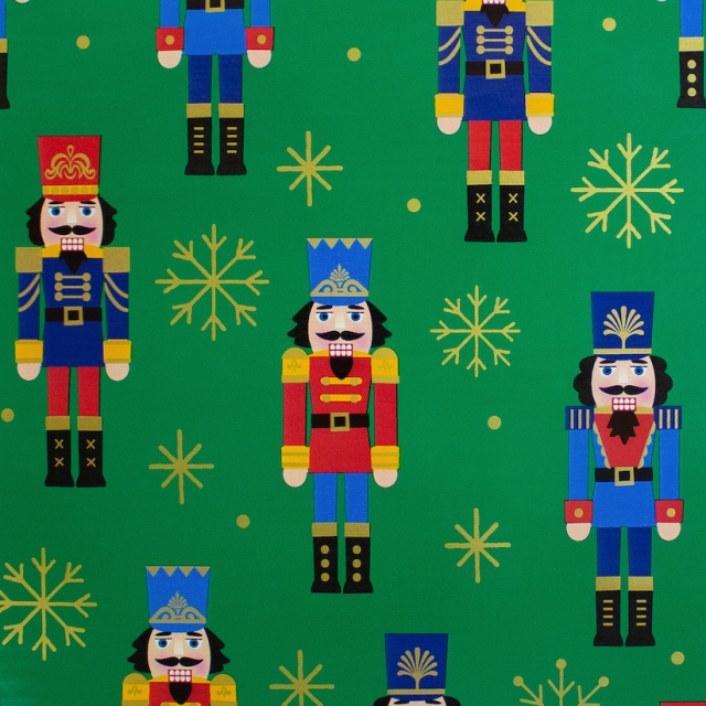 Wholesale Christmas Nutcracker Gift Wrap Paer.