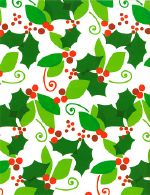 Sullivan Holly Prermium Christmas Gift Wrap Roll