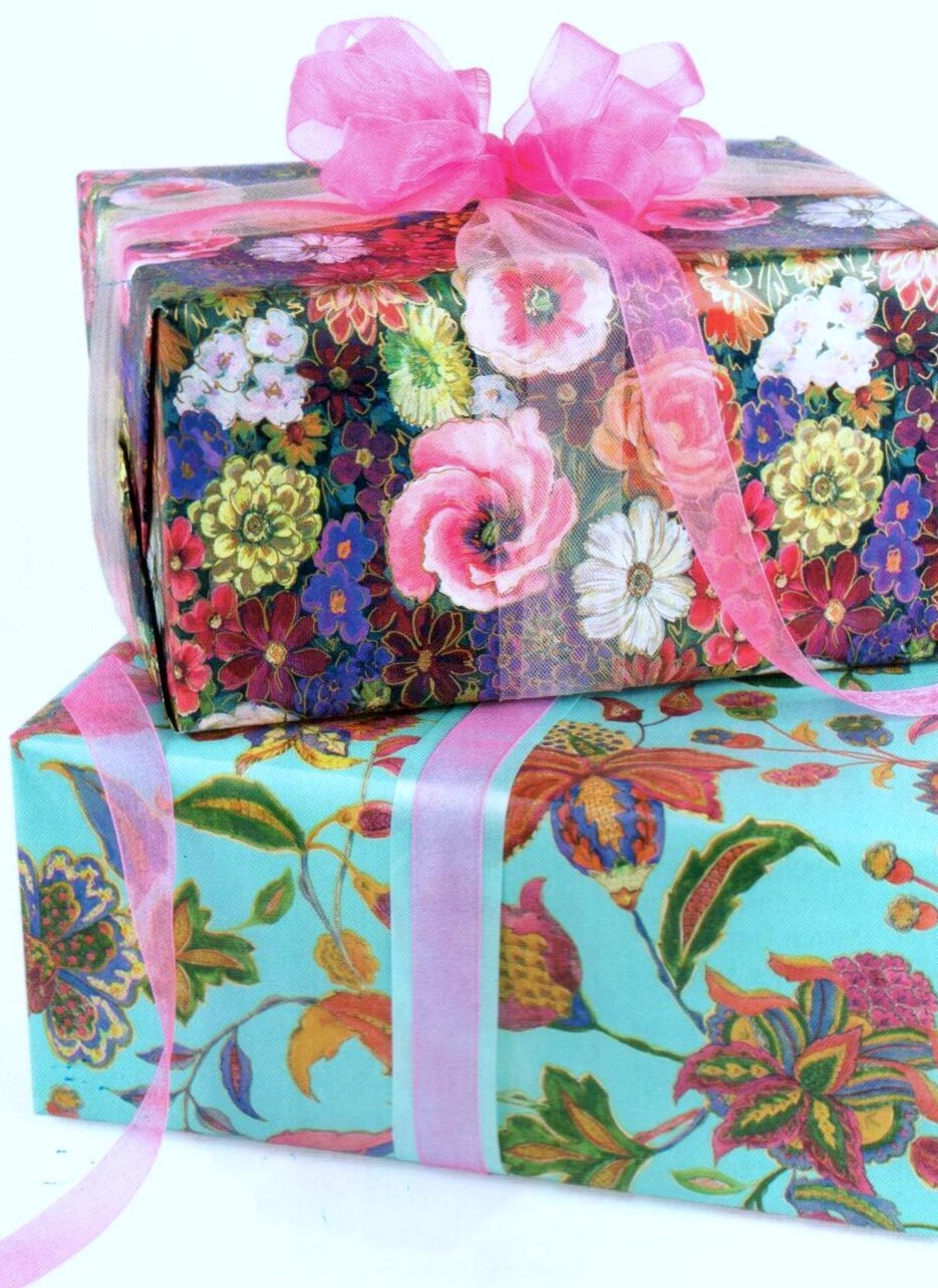 FEMININE/FLORAL GIFT WRAP  - ALL SIZES INCLUDING CUTTER BOXES