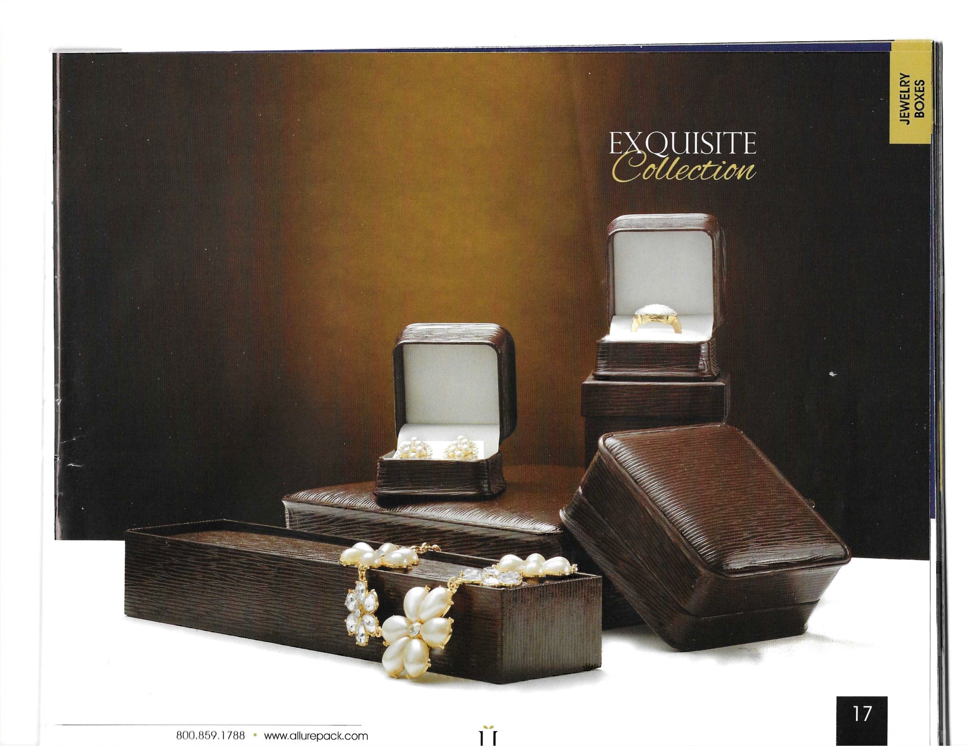 Exquisite Alligator Wrapped Jewelry Boxes.