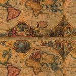 ANTIQUE MAP VALUE PACK GIFT WRAP ROLL