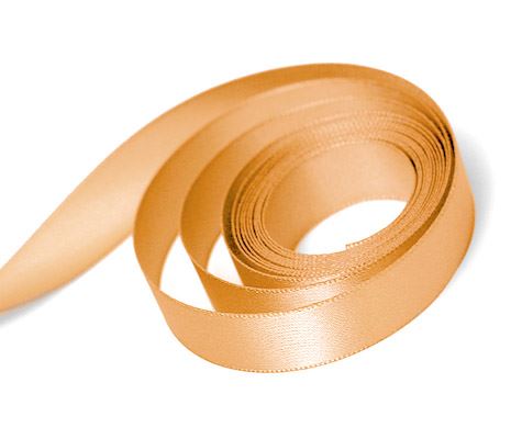 PEACH DOUBLE FACE SATIN RIBBON.  DFS -3