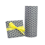 Jewelers Roll Gift Wrapping Paper Roll Pewter Sunburst