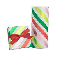 PREMIUM JEWELERS ROLL GIFT WRAP " CANDY STRIPE "  JR-CANDYSTRIPE  METALIZED