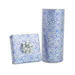 Jewelers Roll Gift Wrap Paper  Blue   Masquerade  Italian