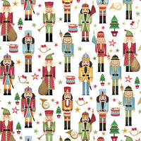 TRADITIONAL NUTCRACKER GIFT WRAP BY JILLSON ROBERTS USA. XB 611