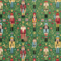 NUTCRACKER HOLIDAY GIFT WRAP BY JILLSON ROBERTS USA  XB 722