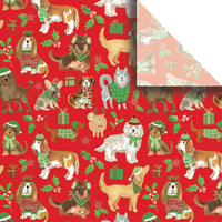 CANINE CHRISTMAS PREMIUM TISSUE BY JILLSON ROBERTS USA.  BXPT 790.