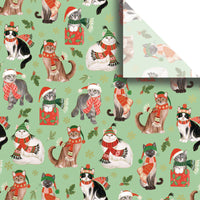 FROLICKING FELINES PREMIUM HOLIDAY TISSUE BY JILLSON ROBERTS USA  BXPT 782.