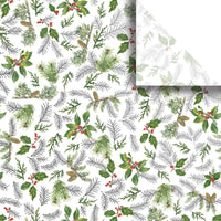 GLISTENING PINES PREMIUM HOLIDAY TISSUE BY JILLSON ROBERTS USA.  BXPT 741.