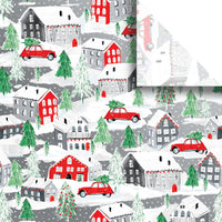 CHRISTMAS TOWN PREMIUM HOLIDAY TISSUE BY JILLSON ROBERTS USA BXPT 756