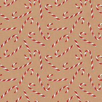 CANDY CANE GLITTER CHRISTMAS GIFT WRAP BY JILLISON ROBERTS.