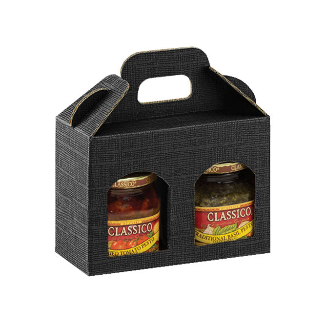 NERO BLACK LINEN 2  ITALIAN  JAR CARRIER   POR2NER