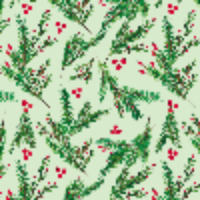 HOLLY BERRY BRANCHES BY SULLIVAN PAPERS USA  GW 9495