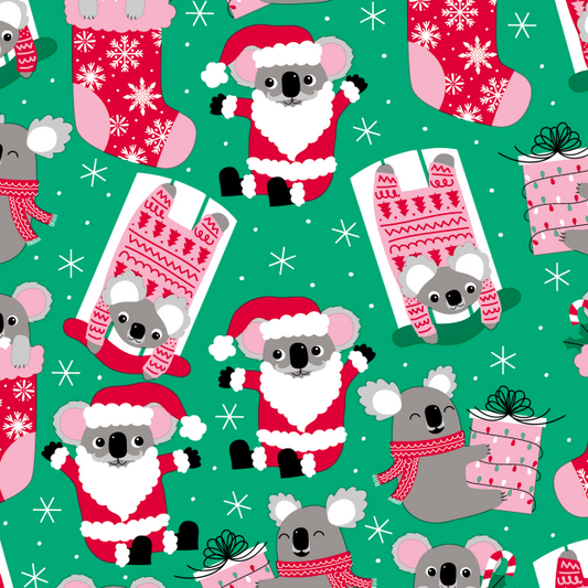 SULLIVAN'S SANTA MOUSE IN STOCKING CHRISTMAS GIFT WRAP ROLLS GW 9482