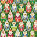 SANTA DOLLS CHILDRENS CHRISTMAS GIFT WRAP   BY JILLSON ROBERTS  XB 820