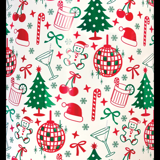 SULLIVAN'S DISCO CHRISTMAS GIFT WRAPPING PAPER  GW 9560