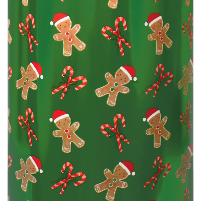 Wholesale Gingerbread Candy Giftwrap Paper Rolls By Sullivan Paper USA. Free Shipping USA.