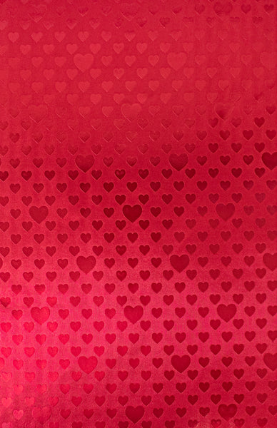 Red Foil With Hearts Valentine Gift Wrapping Papers USA