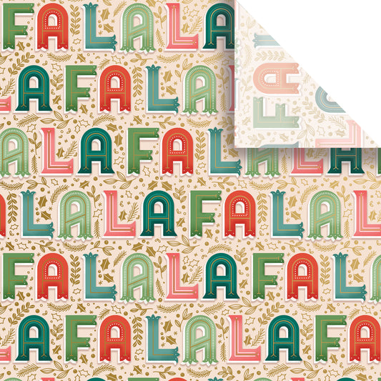 Wholesale Christmas Printed Tissue  Fa La La.