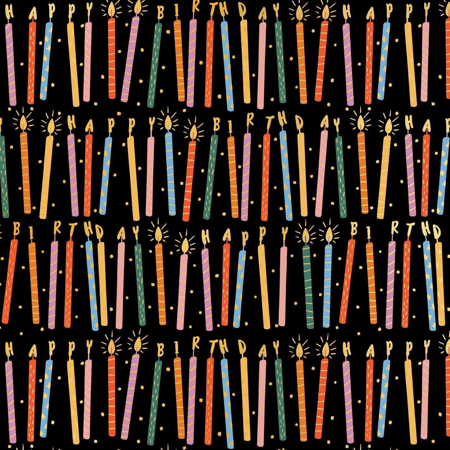 Wholesale Bulk Birthday Candles Gift Wrapping Paper By Jillson Roberts USA.