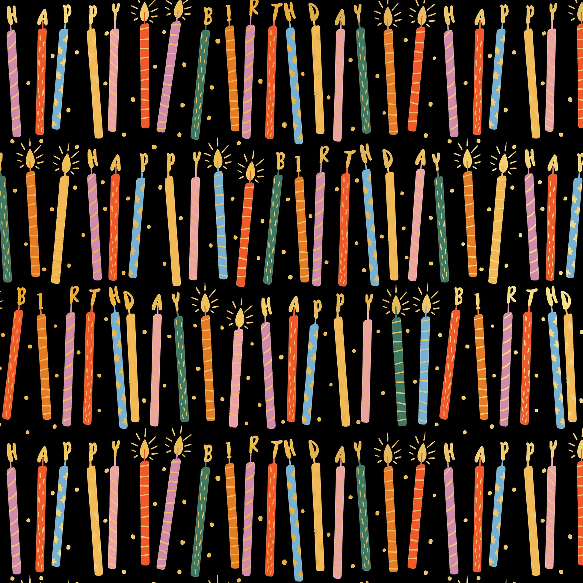 Wholesale Bulk Birthday Candles Gift Wrapping Paper By Jillson Roberts USA.