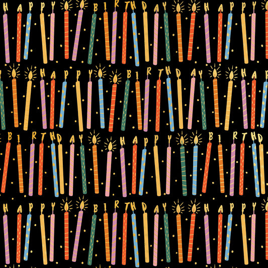 Wholesale Bulk Birthday Candles Gift Wrapping Paper By Jillson Roberts USA.