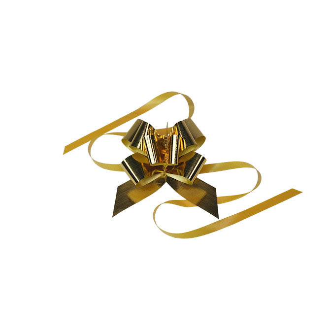 GOLD GLITTER PULL BOW RIBBONS  PBGGD