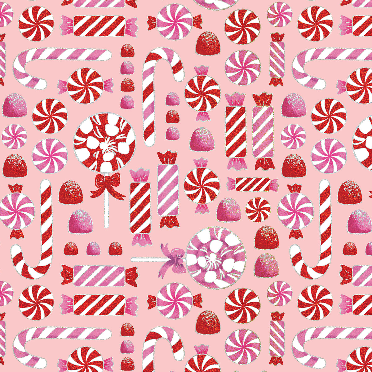 Wholesale Holographic Candy Christmas Gift Wrapping Paper.