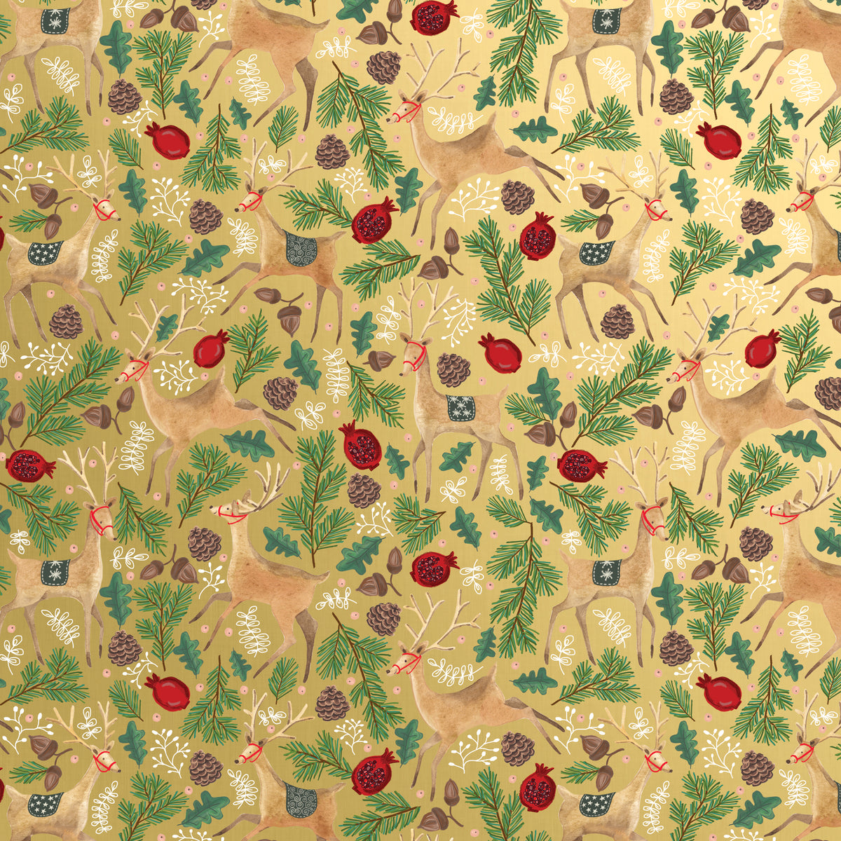 Wholesale Reindeer Tapestry Christmas Gift Wrapping Paper Rolls