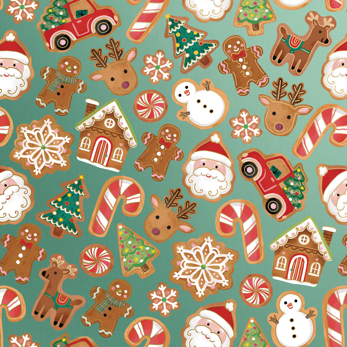 Wholesale Christmas Cookies  Gift Wrapping Paper.