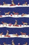 Christmas Gift Wrapping Paper With Dogs