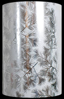 METALIZED SILVER BRANCHES CHRISTMAS GIFT WRAP BY SULLIVAN USA GW 9391.