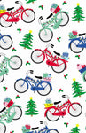 Happy Bicycle Christmas Gift Wrapping Paper