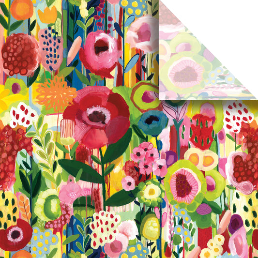 Floral Collage Premium Printed Tissue By Jillson Roberts USA.