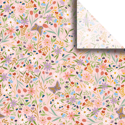 Delicate Floral Premium Printed Tissue By Jillson Roberts USA