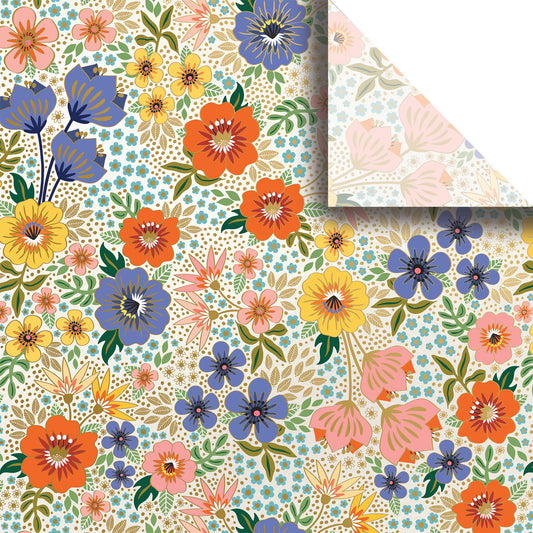Garden Floral Premium Printed Tissue By Jillson Roberts USA.