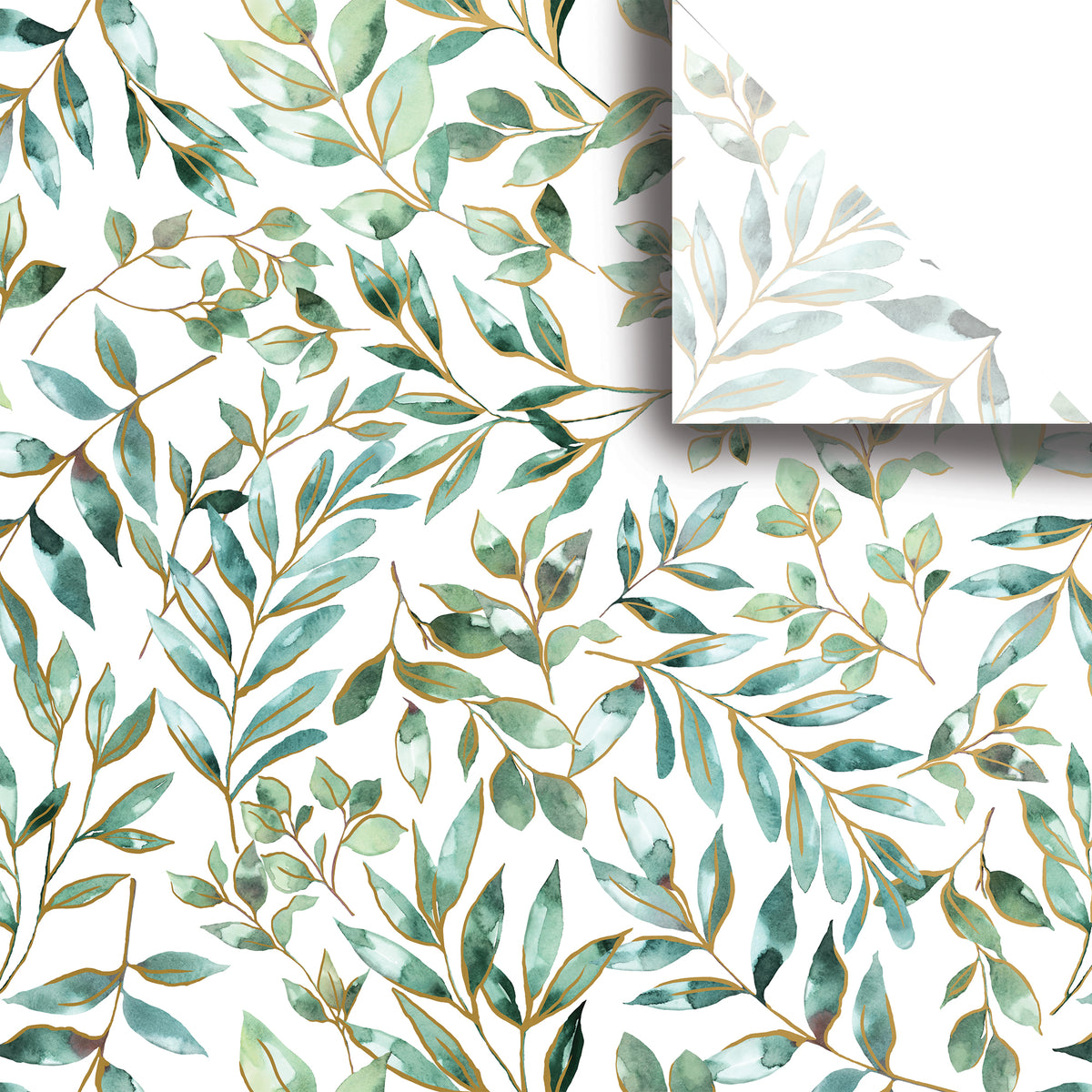 Elegant Leaves Premium Printed Tissue By Jillson Roberts USA.