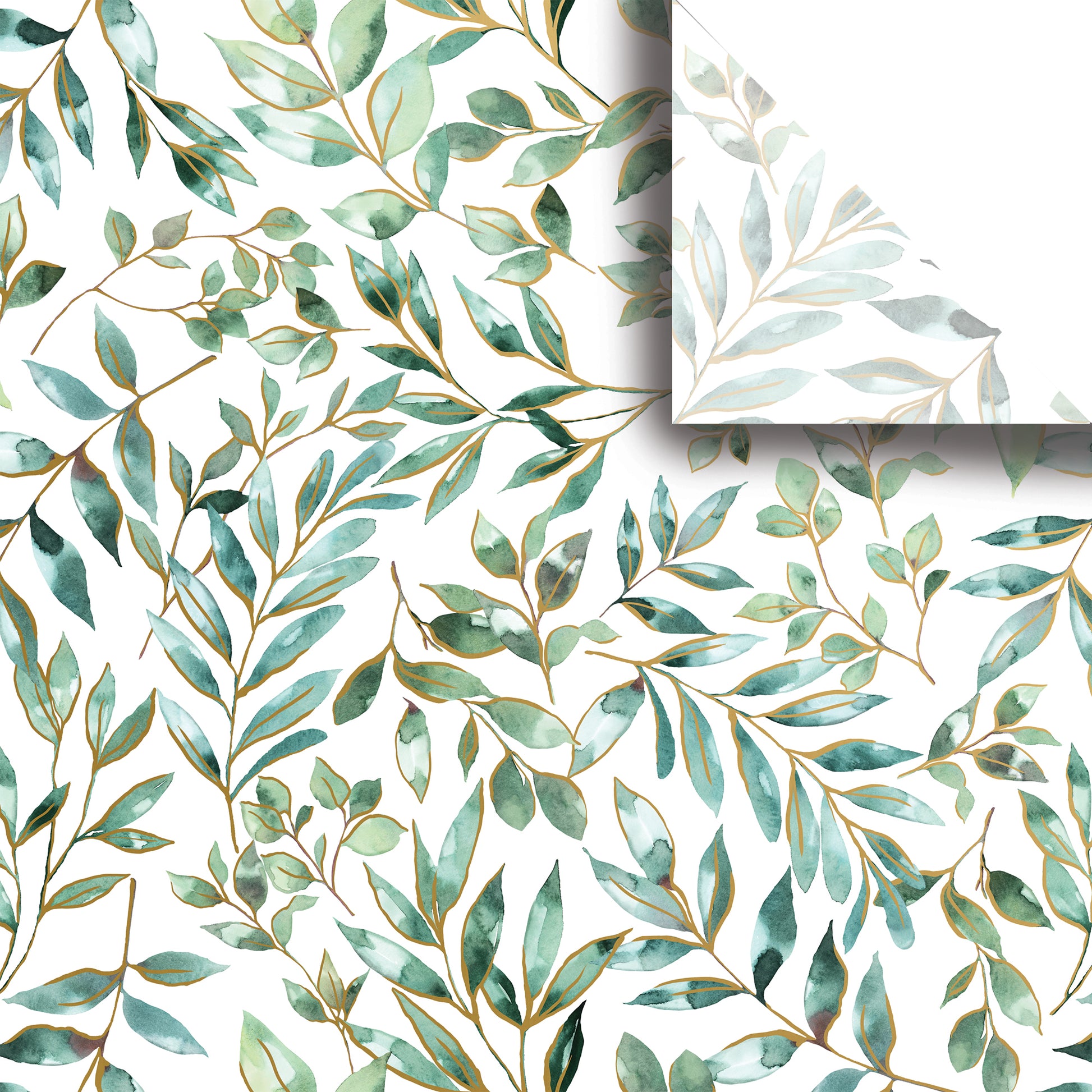 Elegant Leaves Premium Printed Tissue By Jillson Roberts USA.
