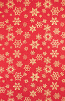 RED & GOLD STAR CHRISTMAS GIFT WRAP BY SULLIVAN USA.   GW 9099