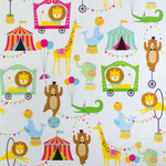 BIRTHDAY AT THE BIG TOP GIFT WRAPPING PAPER BY SULLIVAN PAPERS USA GW 9436.