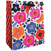 Modern Floral Gift Tote Shopper By Jillson Roberts USA.