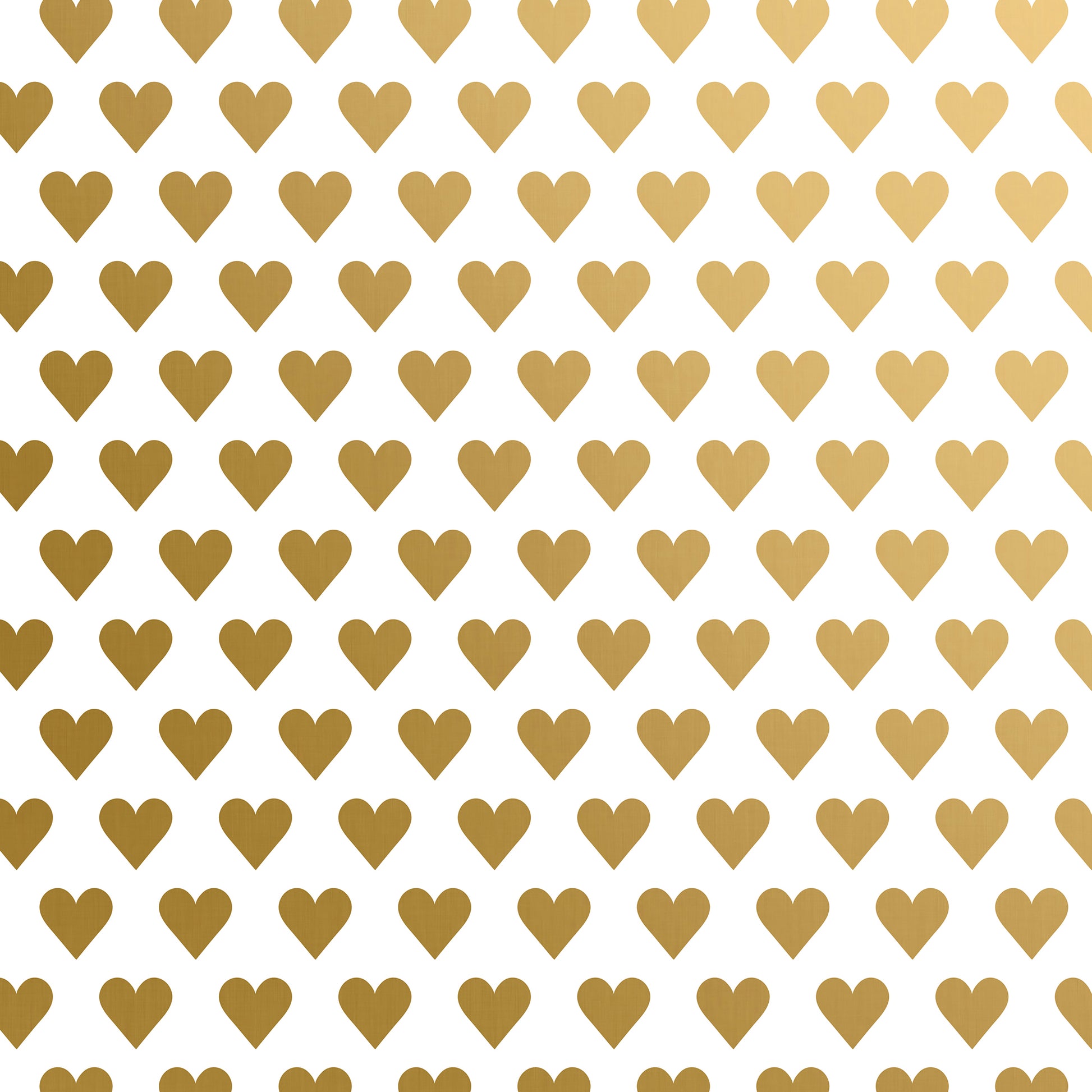 Golden Heart Valentines Gift Wrap