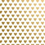 GOLDEN HEARTS VALENTINE GIFT WRAP  USA  B 168.