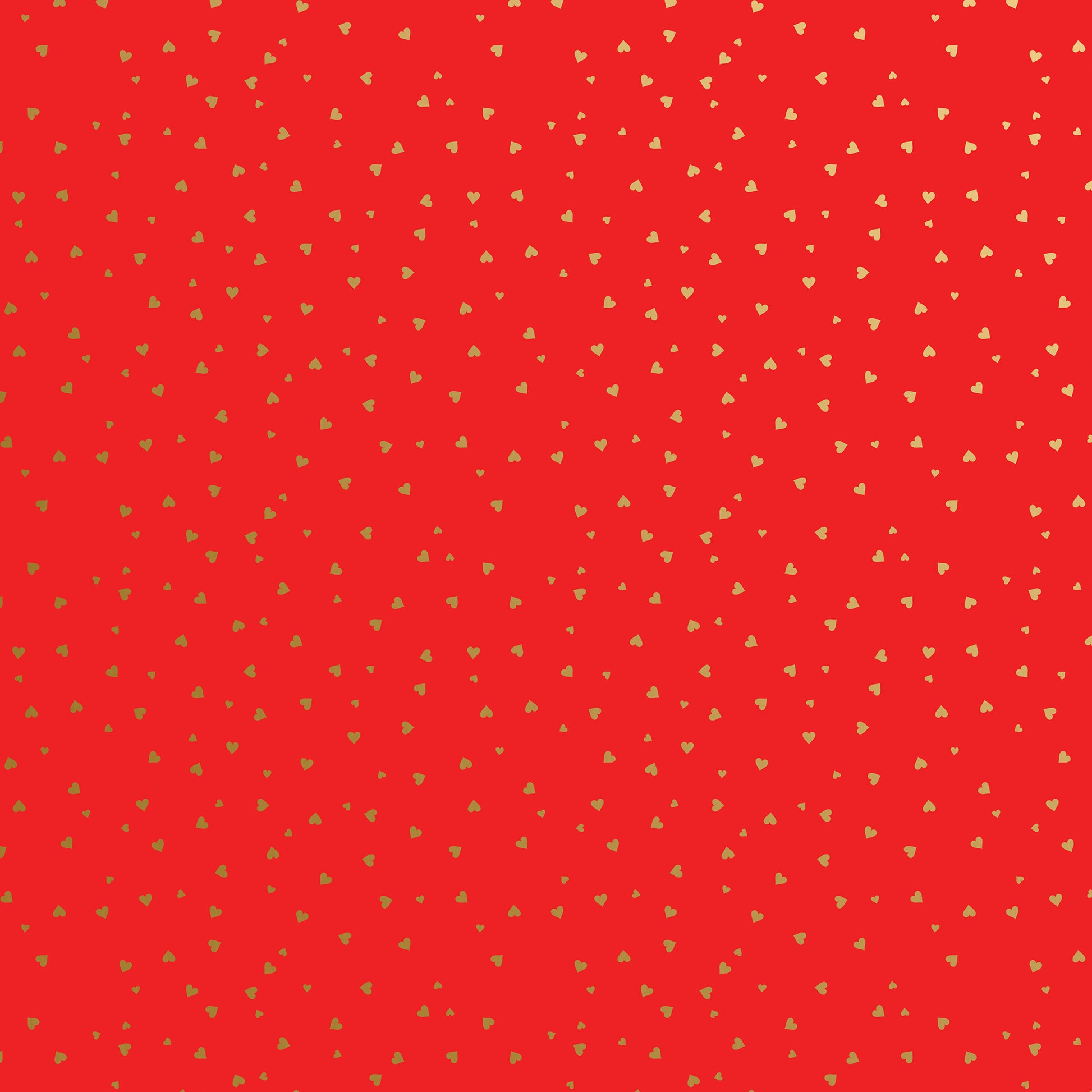 Jillson Roberts Gold Red Heart Valentine Gift Wrap