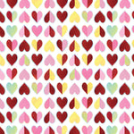 SPARKLING HEARTS VALENTINE GIFT WRAP  HOLOGRAPHIC   B 461