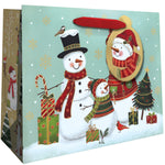 Holiday Snowman Tote Shopper