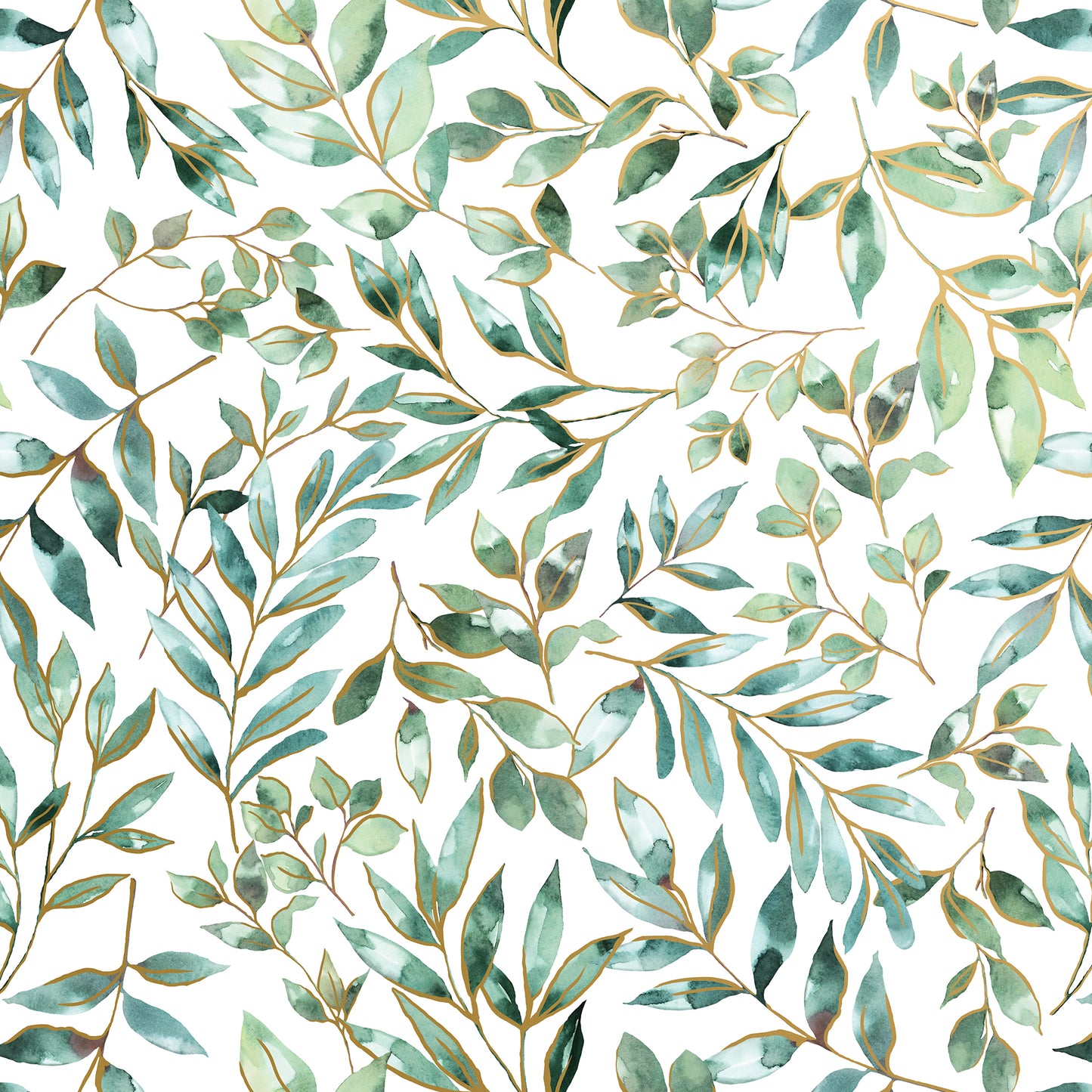 Elegant Leaves Gift Wrapping Paper By Jillson Roberts USA.