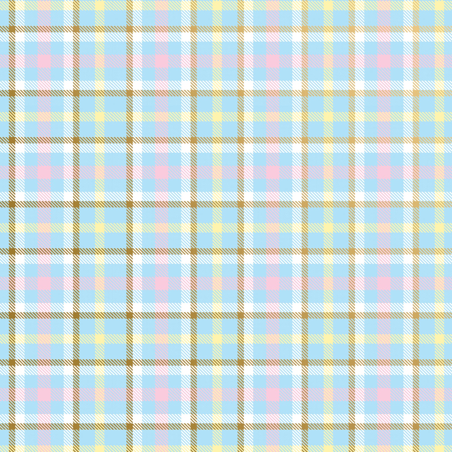 Elegant Baby Plaid Gift Wrapping Paper By Jillson Roberts USA.